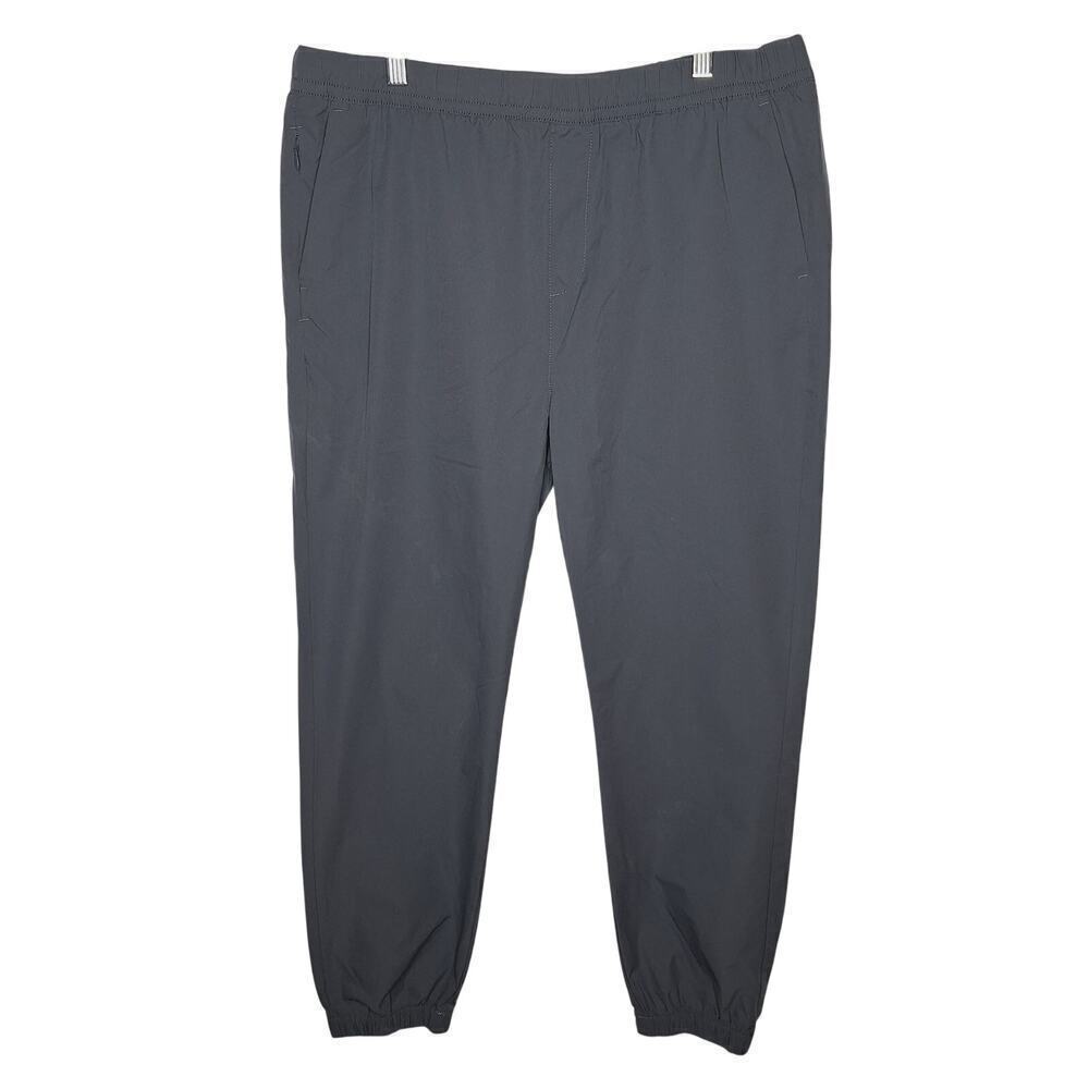 Banana Republic Men's Jogger Pants Performance Stretch Large Gray Drawstring - Picture 1 of 10
